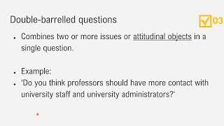 STA650 Chapter 8 Questionnaire Design