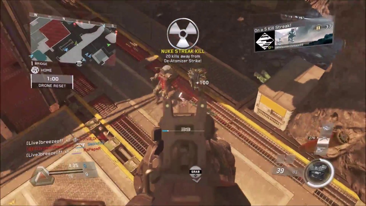 INFINITE WARFARE 100+ "DE-ATOMIZER STRIKE" GAMEPLAY LIVE WITH KILL CHAIN (INFINITE WARFARE GAMEPLAY)