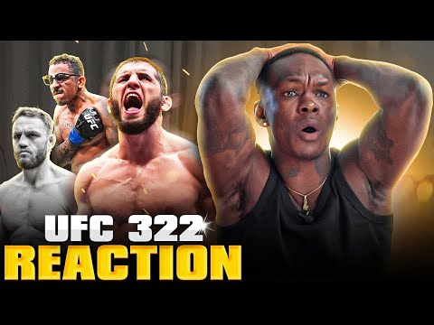 Israel Adesanya Reacts To Islam Makhachev Dominating Jack Della Maddalena UFC 322