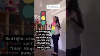 Traffic lights rhyme #childrenssong #circletime #transportation #preschool