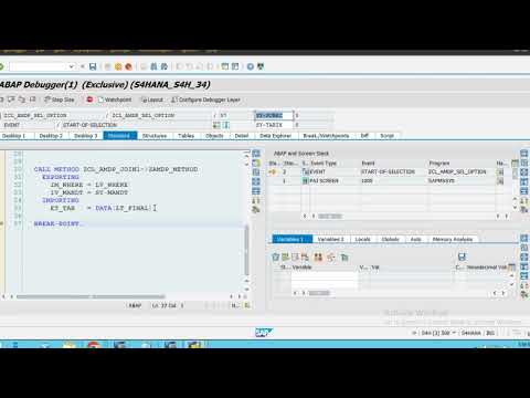 AMDP Debugging