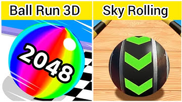 Ball Run 2048 | Sky Rolling Ball 3D - All Level Gameplay Android,iOS - NEW APK MEGA UPDATE