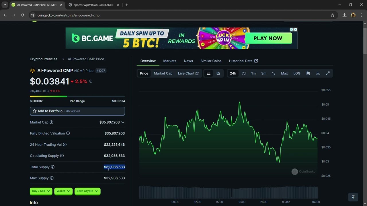 What is AI-Powered CMP ($AICMP) Token Coin | Review About $AICMP Token