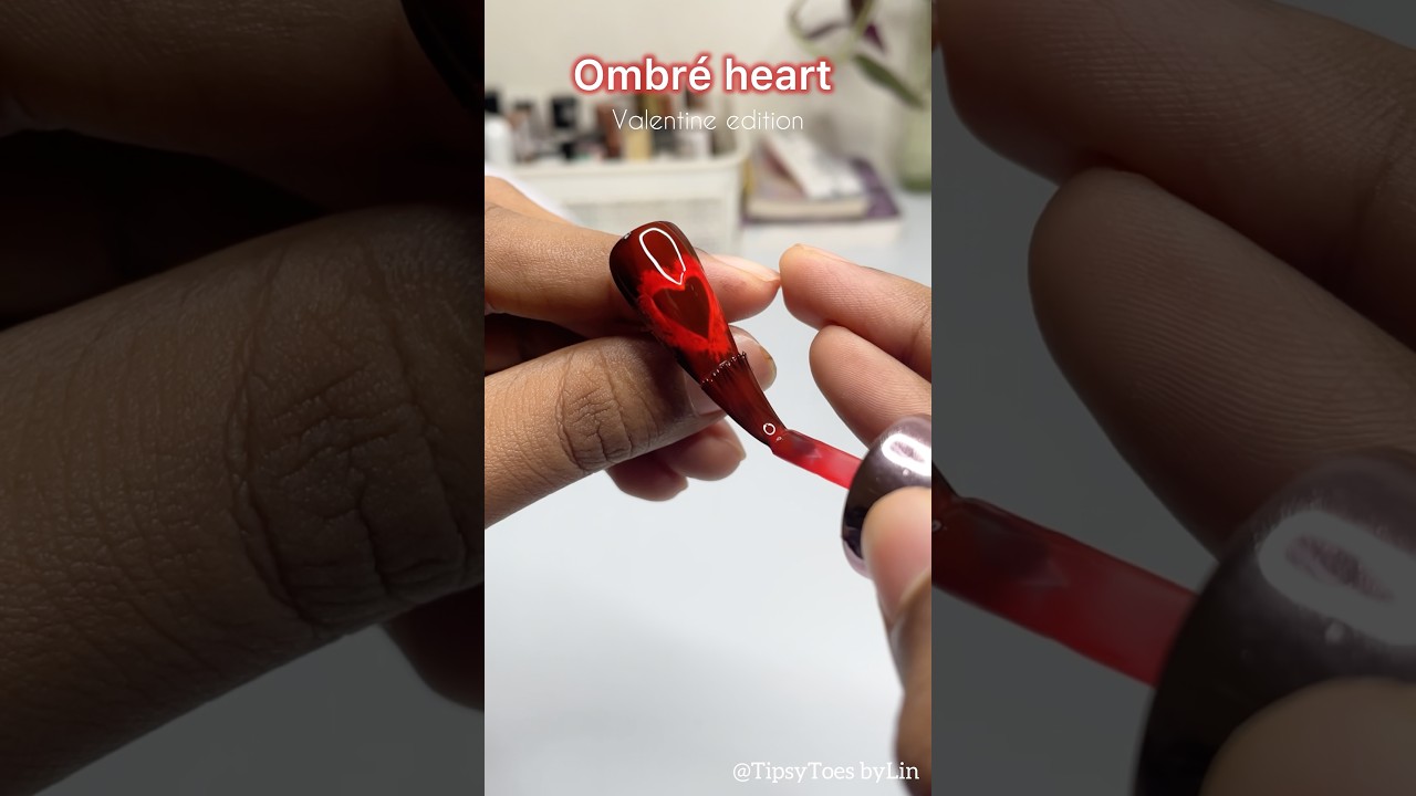 Easy ombré heart without ombré brush