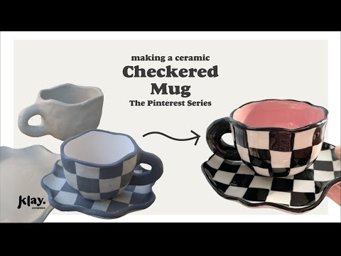 Making a Ceramic Mug 🎀 The Pinterest Series ~ Gift & Pottery at home projects for beginners
