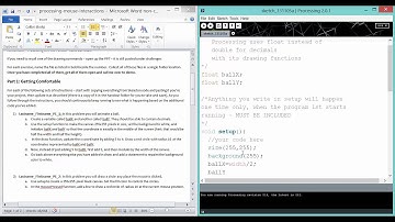 Processing - Mouse Interaction - Problem 1