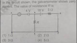 No deflection through the galvanometer