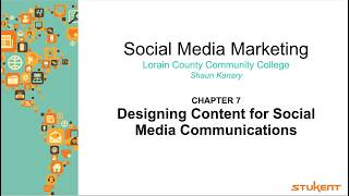 Week Seven Chapter 7 - Designing effective content for social media platforms