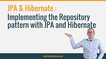 Implementing the Repository pattern with JPA and Hibernate