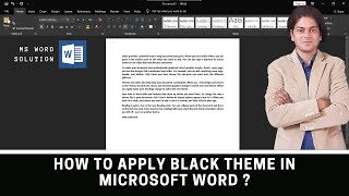 Bagaimana cara menerapkan tema hitam di Microsoft Word? screenshot 5