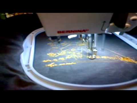 Assignment 8: (Knit, Woven, Embroidery, or Print) - Blossom on the Bernina embroidery machine