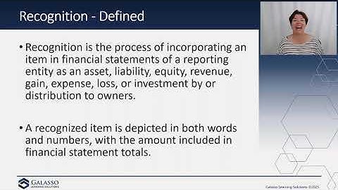 Genuine Learning Blog: Concept Stmt: Chapter 5, Recognition and Derecognition