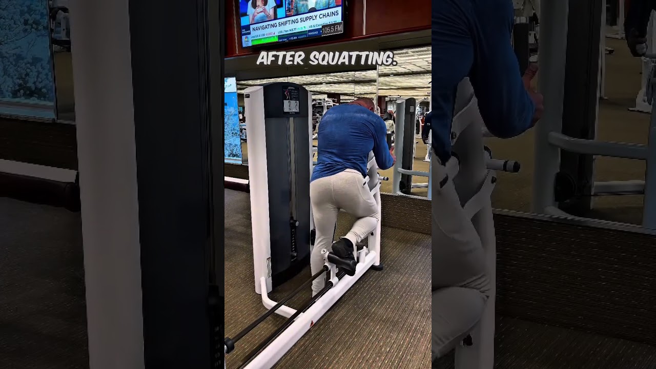 The glute kickback machine is a great way to finish up the glutes after squatting