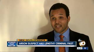 Arson suspect has lengthy criminal past