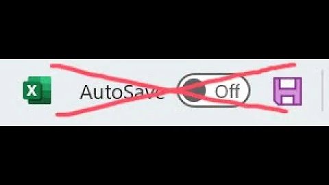 Remove autosave button from Excel