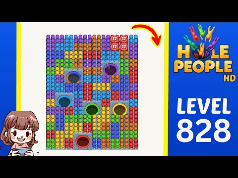 Hole People Level 828 Solution Walkthrough