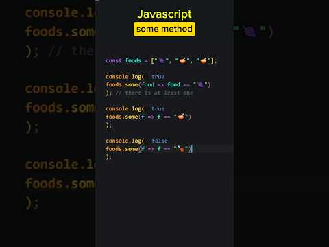 #javascript #some #method