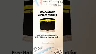 FREE Hajj Activity Book for Kids | 70 Pages | Screen Free Islamic Learning 🤍 #Hajj #MuslimKids