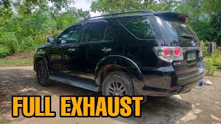 TOYOTA FORTUNER UPGRADED NA FULL EXHAUST
