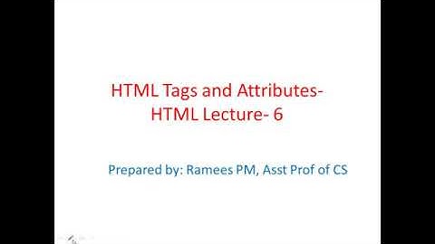HTML Tags and Attributes| Attributes of html tag(Malayalam) | HTML Lecture 6
