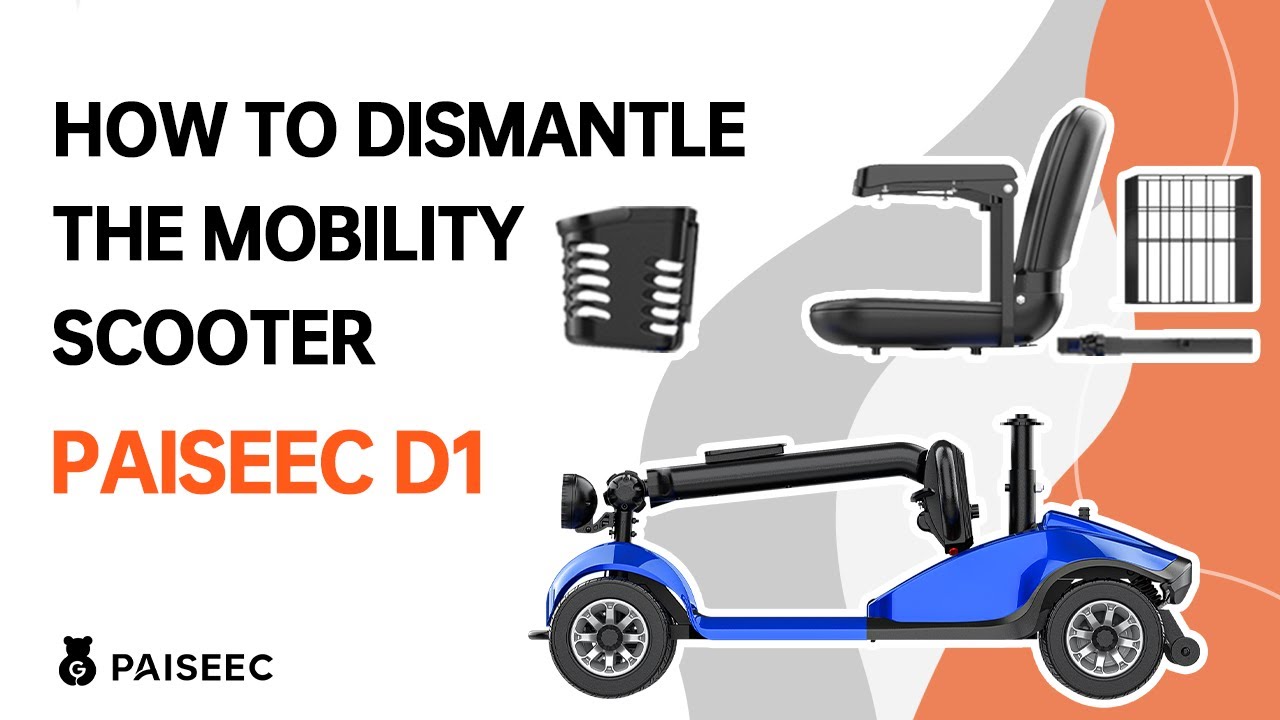 How to Dismantle the mobility scooter D1 and put it in trunk | Mobility ...