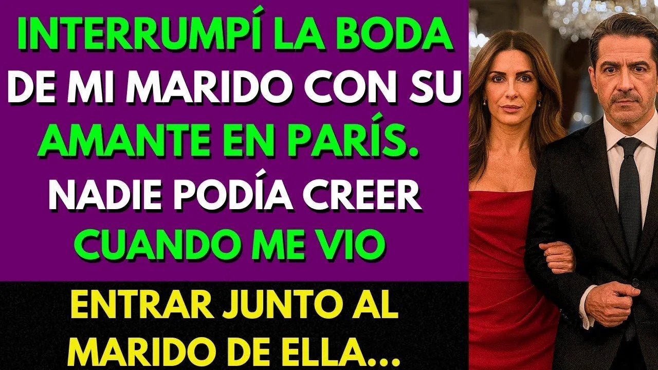 Interrumpí La Boda de Mi Marido Con Su Amante En París, Junto Al Esposo de Ella  y Lo Que Hice