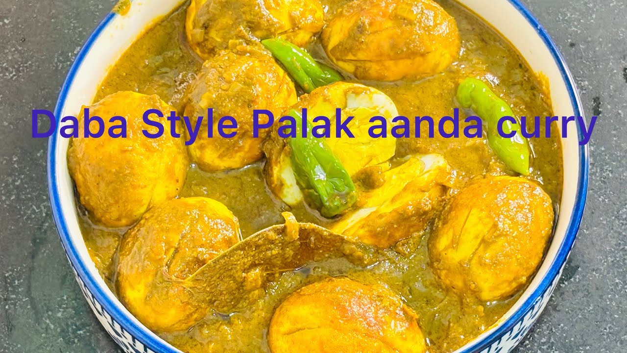 Egg Curry with Palak | Iron Rich Healthy Curry