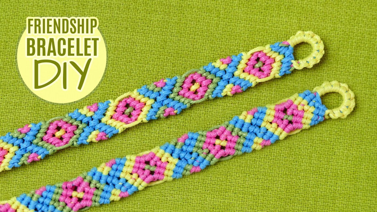 X-Style Friendship Bracelet Tutorial by Macrame School - YouTube