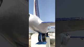 paint on ✈️ plane 😌 #watertank #plane #paint #repairing #viral