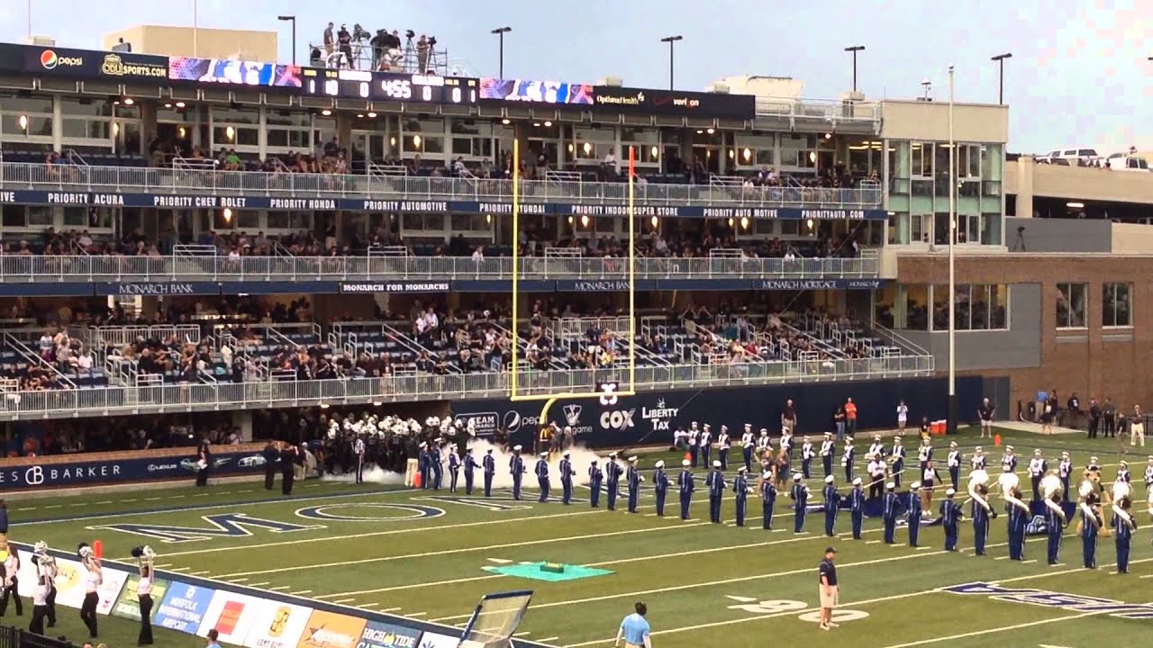 Old Dominion Football Team Entrance Monarchs ODU Band YouTube