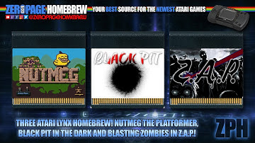 Nutmeg (Lynx), Black Pit (Lynx), Z.A.P. (Lynx): Atari Lynx Homebrew