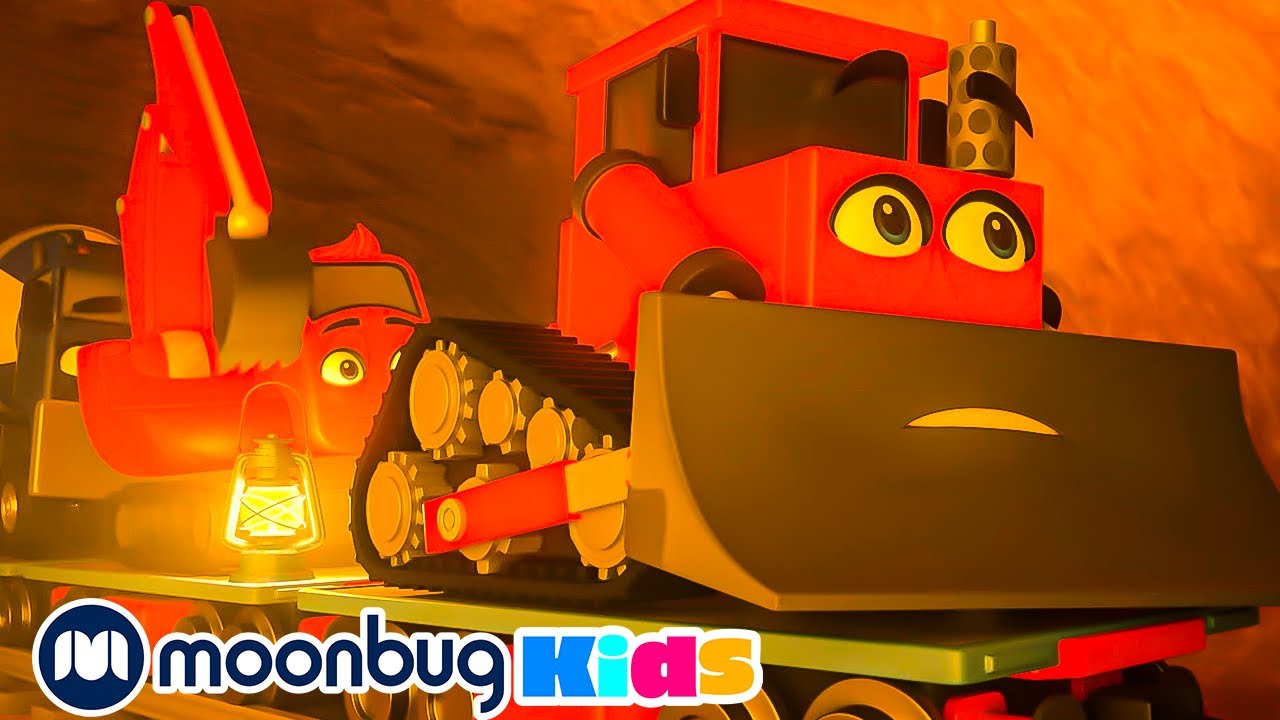 ⁣Trapped in the Tunnel Rollercoaster | Cars, Trucks & Vehicles Cartoon | Moonbug Kids