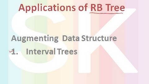 Augmentation of RB Tree: Interval Trees