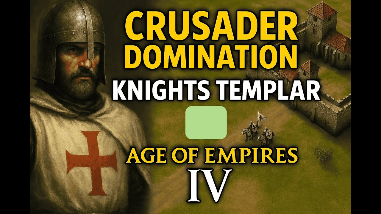 Knights Templar Eco Boom into Late Game Siege (Part 2) | AOE4 Strategy