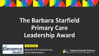 2023 Barbara Starfield Primary Care Leadership Award: Dr. Asaf Bitton