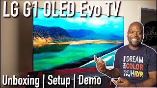 LG G1 OLED Evo 4K HDR TV Unboxing | Setup & Demo