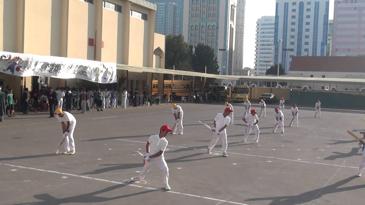 Cricket drill I E S Sports day 2014