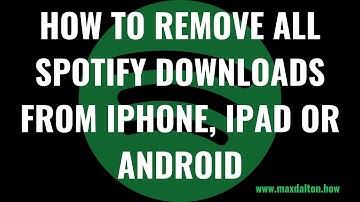 How to Remove All Spotify Downloads from iPhone, iPad or Android