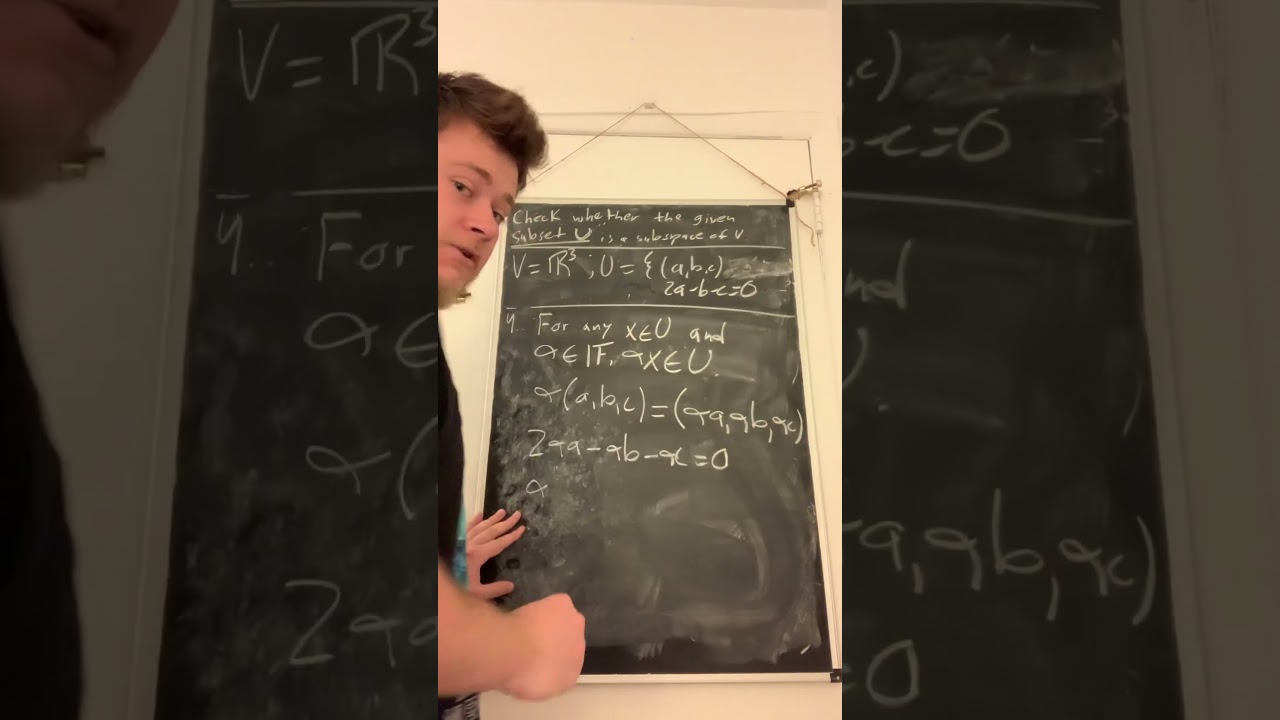 YouTubeでChecking if a subset is closed under scalar multiplication #linearalgebra #mathtutorialを視聴 YouTubeでChecking if a subset is closed under scalar multiplication #linearalgebra #mathtutorialを視聴
