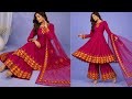 Latest Cutwork Border Plazo Design With Mirror Work 😍 | Easy Embroidery Plazo Tutorial 2026 #viral🔥