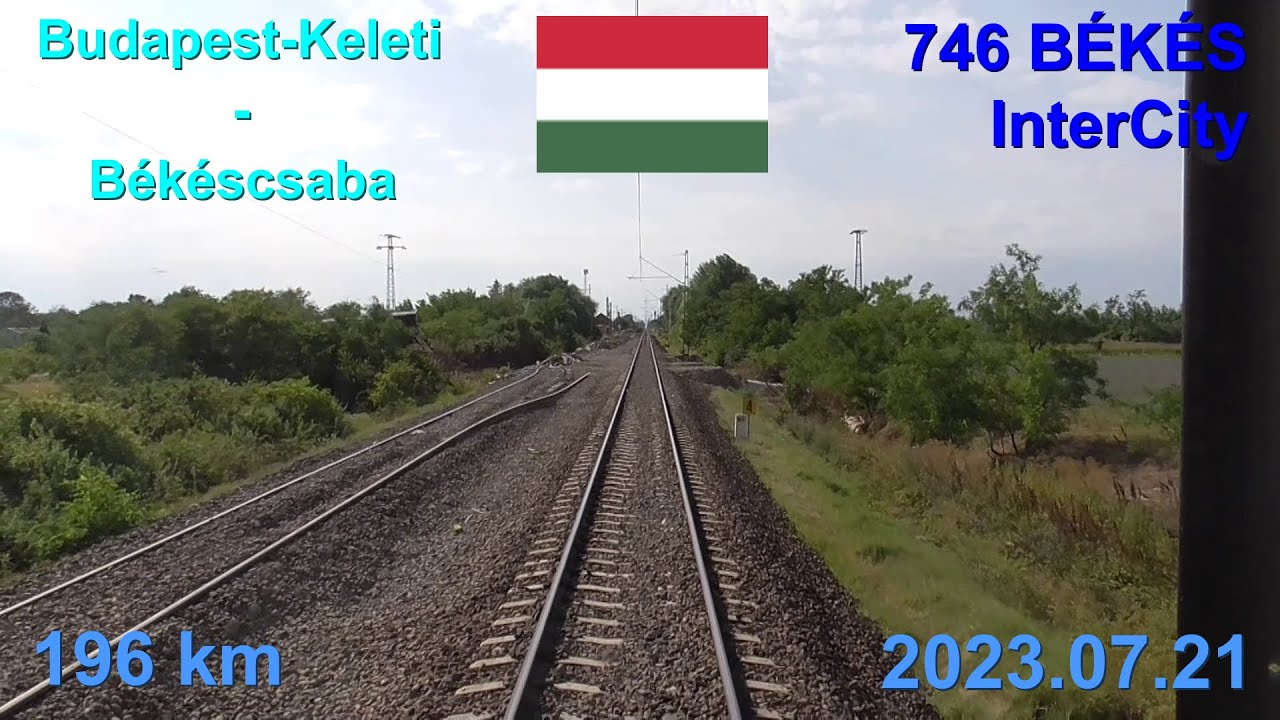 Route Budapest.Keleti-Szolnok-Mezőtúr-Gyoma-Békéscsaba, 746 BÉKÉS IC (Budapest.Keleti-Békéscsaba)
