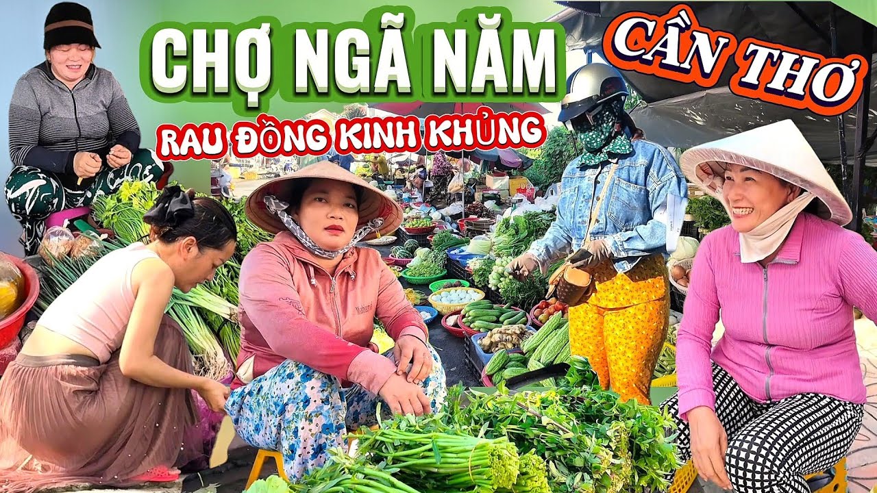 Rất Nhiều Đồ Đồng Tươi Ngon Ở CHỢ NGÃ NĂM, SÓC TRĂNG , Nay Thuộc CẦN THƠ, Bà Con Rất Thân Thiện