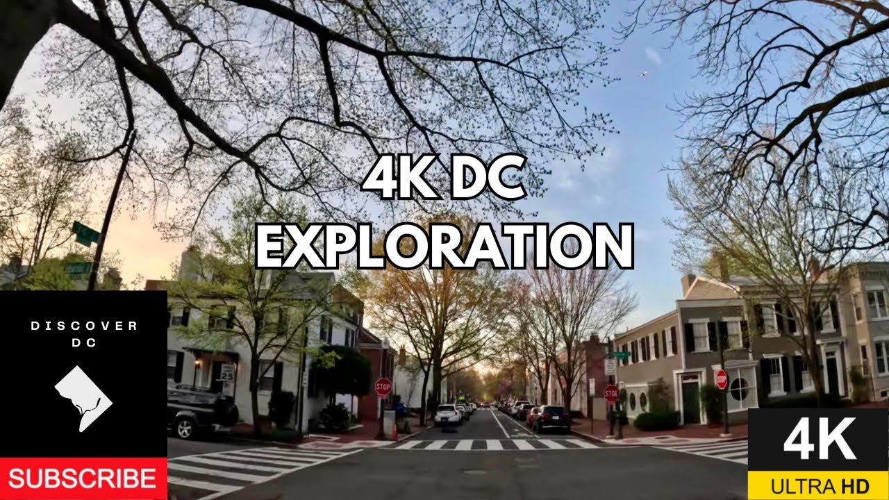 4K POV Washington DC Driving Tour: DC Neighborhoods to Georgetown & Alexandria VA 