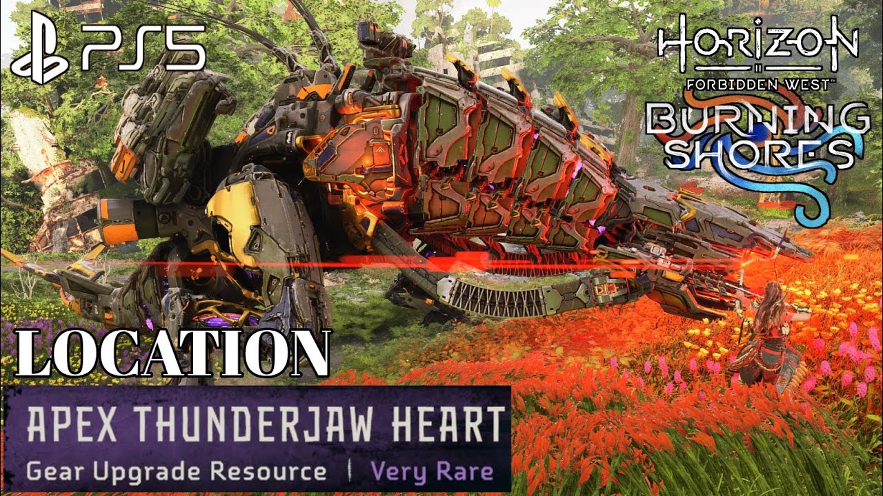 Apex Thunderjaw Heart Horizon Forbidden West Burning Shores Apex ...