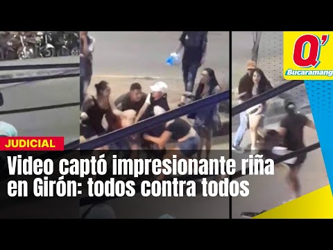 Video captó impresionante riña en Girón