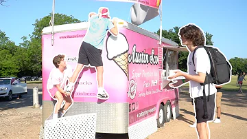 Sneaking on Top of an Ice Cream Truck!