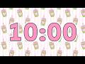 💖 10 Minute Countdown Timer | Cute Pink Matcha Aesthetic | Relax &amp; Focus with Lofi Music