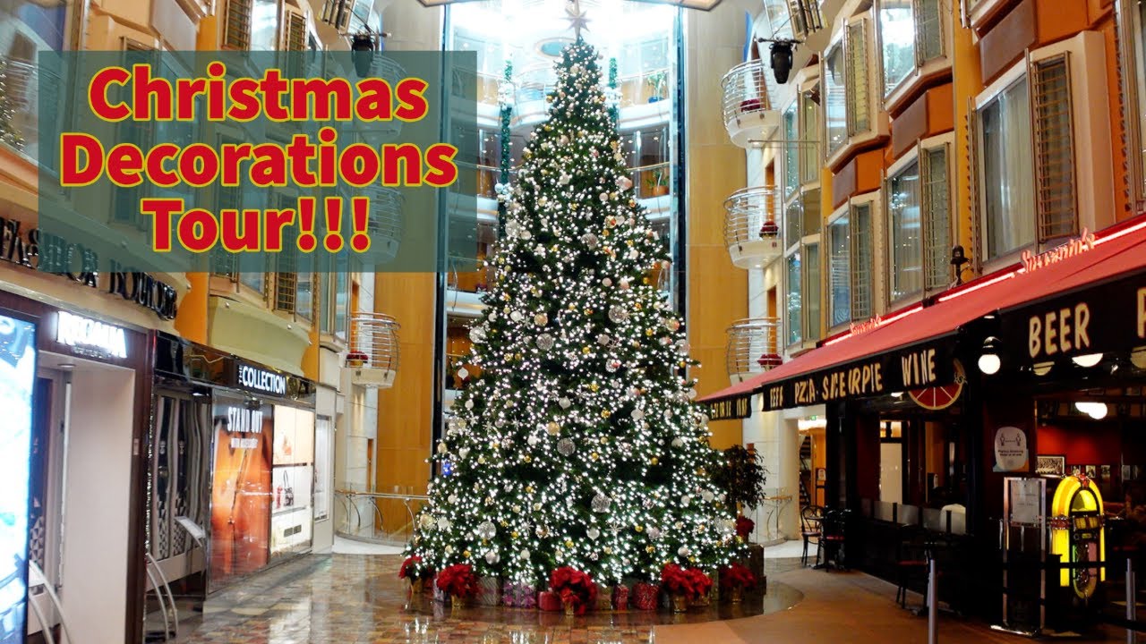 Christmas Decorations Tour Onboard Freedom of the Seas!!! YouTube
