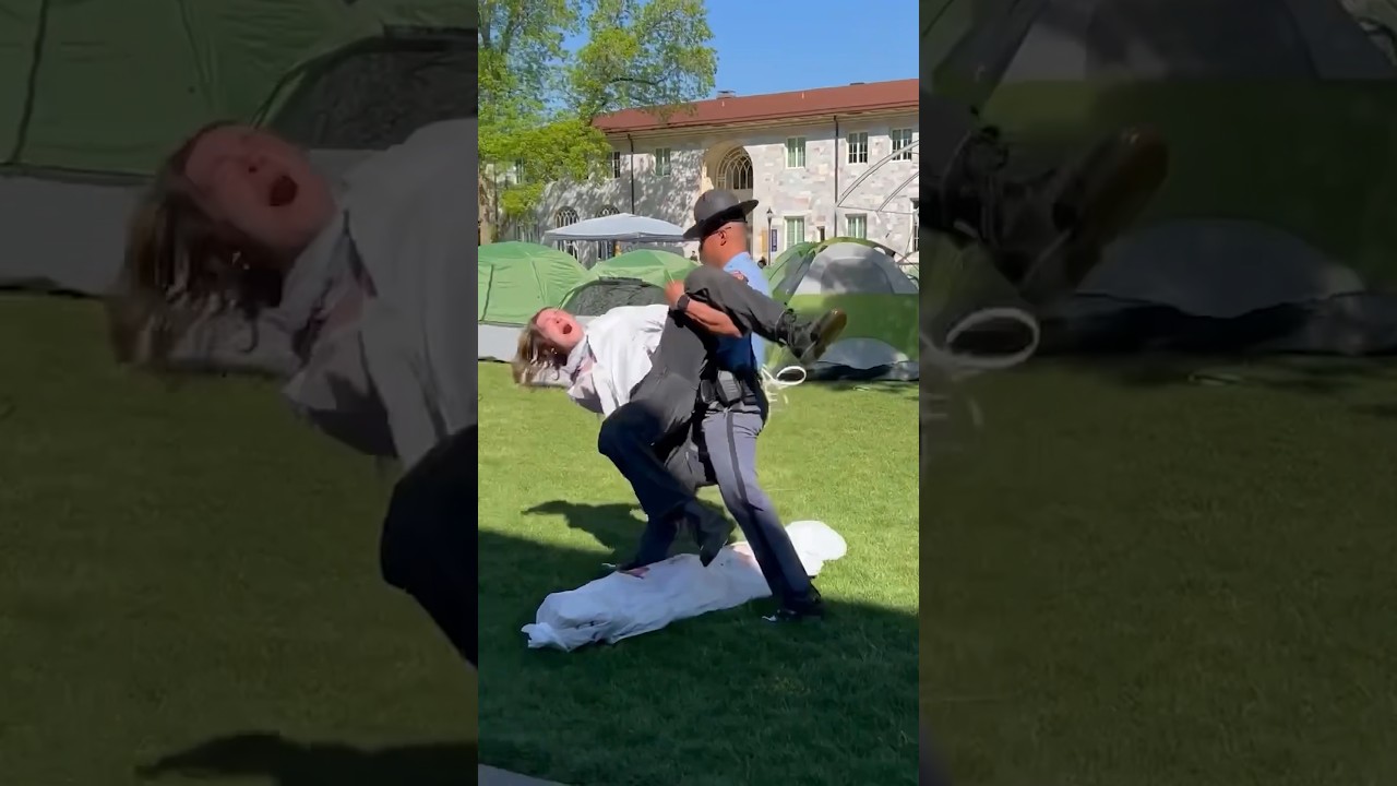 State Trooper BODY SLAMS Commie 🤣