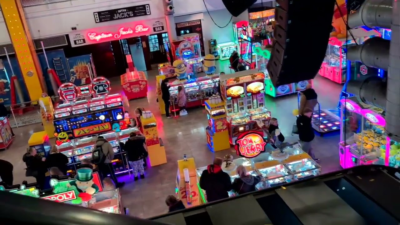 Playing On The Grand Pier Arcades in Weston Super Mare
